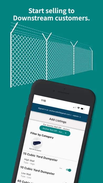 Downstream Marketplace Screenshots