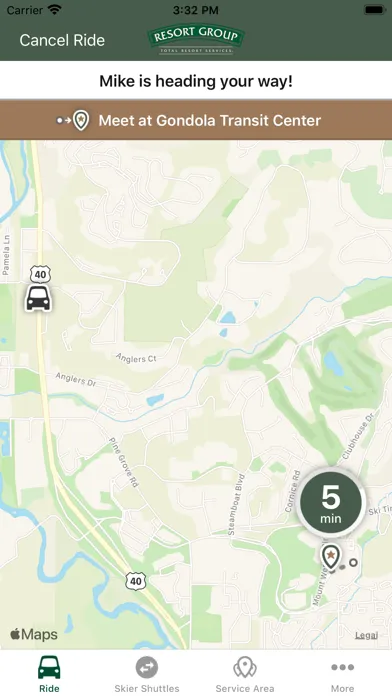 Capturas de tela do RG Shuttle