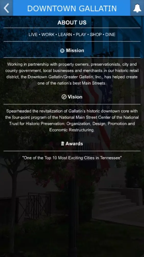 DOWNTOWN GALLATIN スクリーンショット