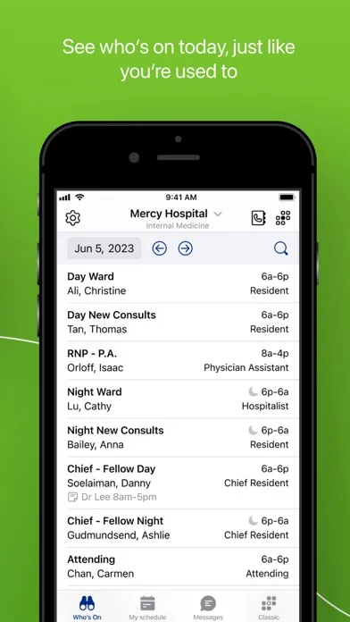 تصاویر Amion - Clinician Scheduling