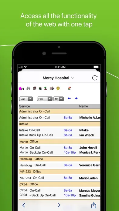 تصاویر Amion - Clinician Scheduling