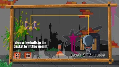Captures d'écran de Cannon Basketball puzzle game