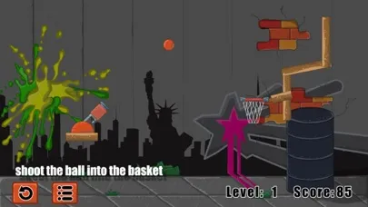 Captures d'écran de Cannon Basketball puzzle game