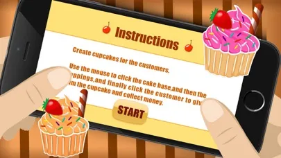 ภาพหน้าจอของ Cupcake Frenzy Game