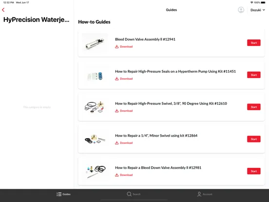 Скриншоты Hypertherm Waterjet Assistant iPad 