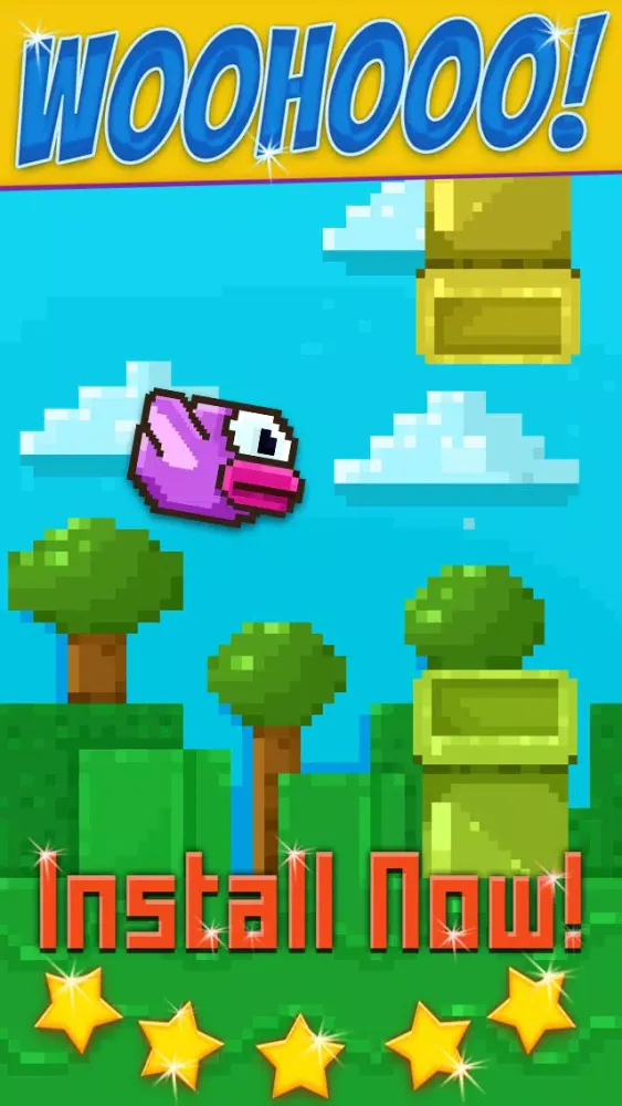 Captures d'écran de Bird Craft Of Pixel World - Jumpy Flap-py Survival Adventure For Kids Edition 3-D