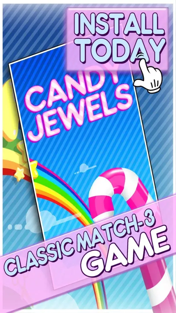 Candy Jewels Mania Puzzle Game - Fun Sugar Rush Match3 For Kids HD FREE Screenshots