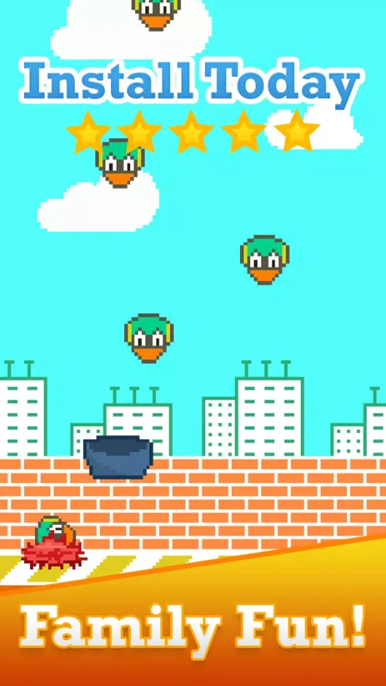 Tiny Fall-Out Bird Smash-y - Catch The End Of A Flappy Falling Squishy Chick Screenshots