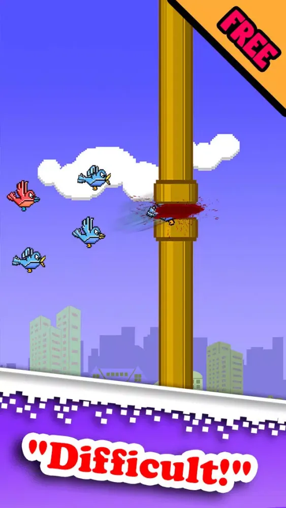 Captures d'écran de Smash The Blue Bird-ie 2 - Hard-est Flappy Resurrection Of Tiny Fatty Yeet