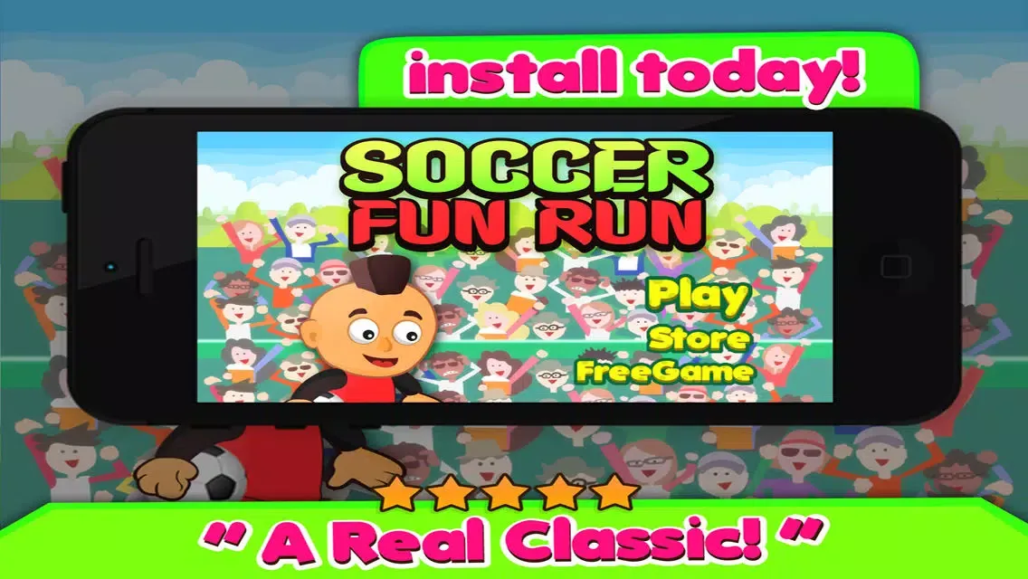 Soccer Fun Run - The World Fantasy Football Players From The Ultimate Cup應用截圖