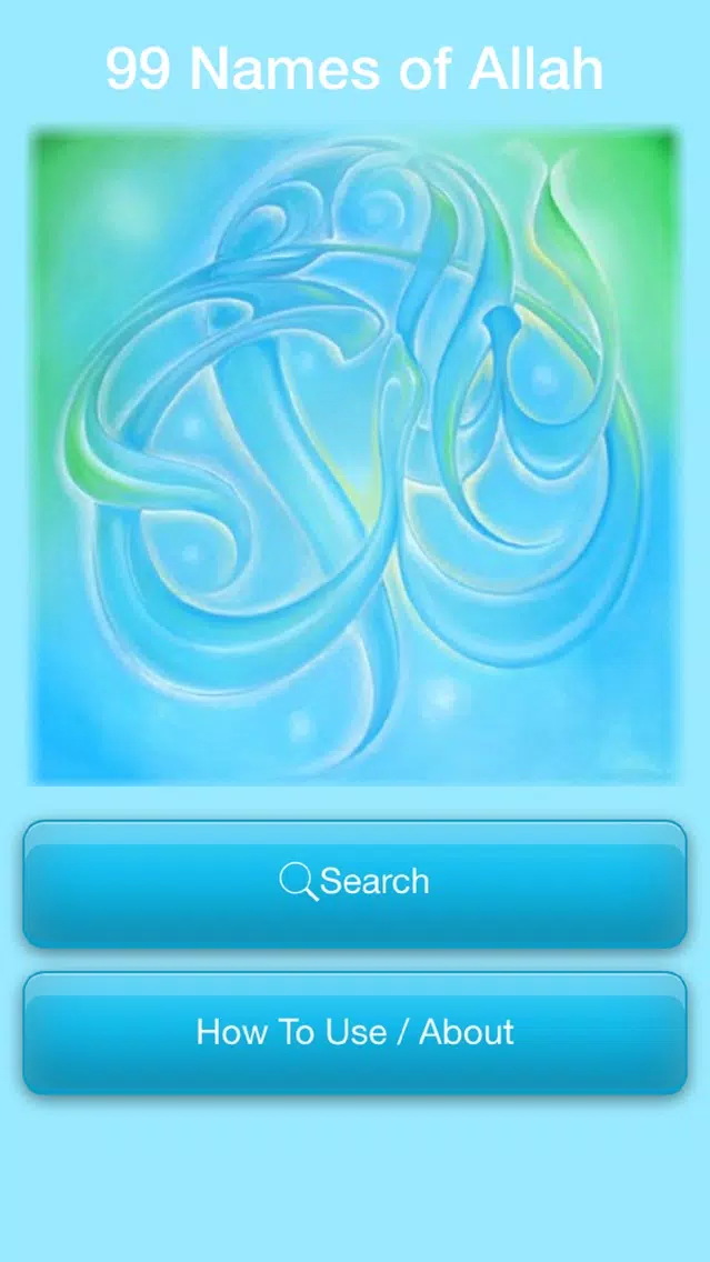 Capturas de pantalla de 99 Names of Allah Meaning Search