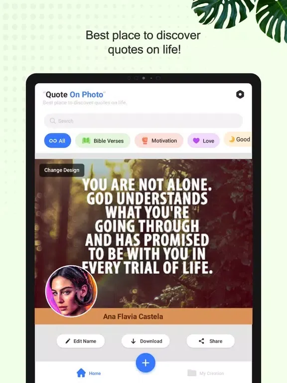 Quotes with your Photo iPad 应用截图