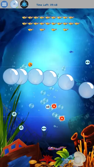Tangkapan skrin Sea Bubble Ricochet Ball Game