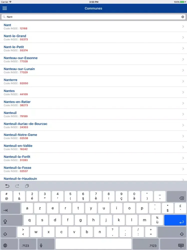 ภาพหน้าจอของ Departement iPad 