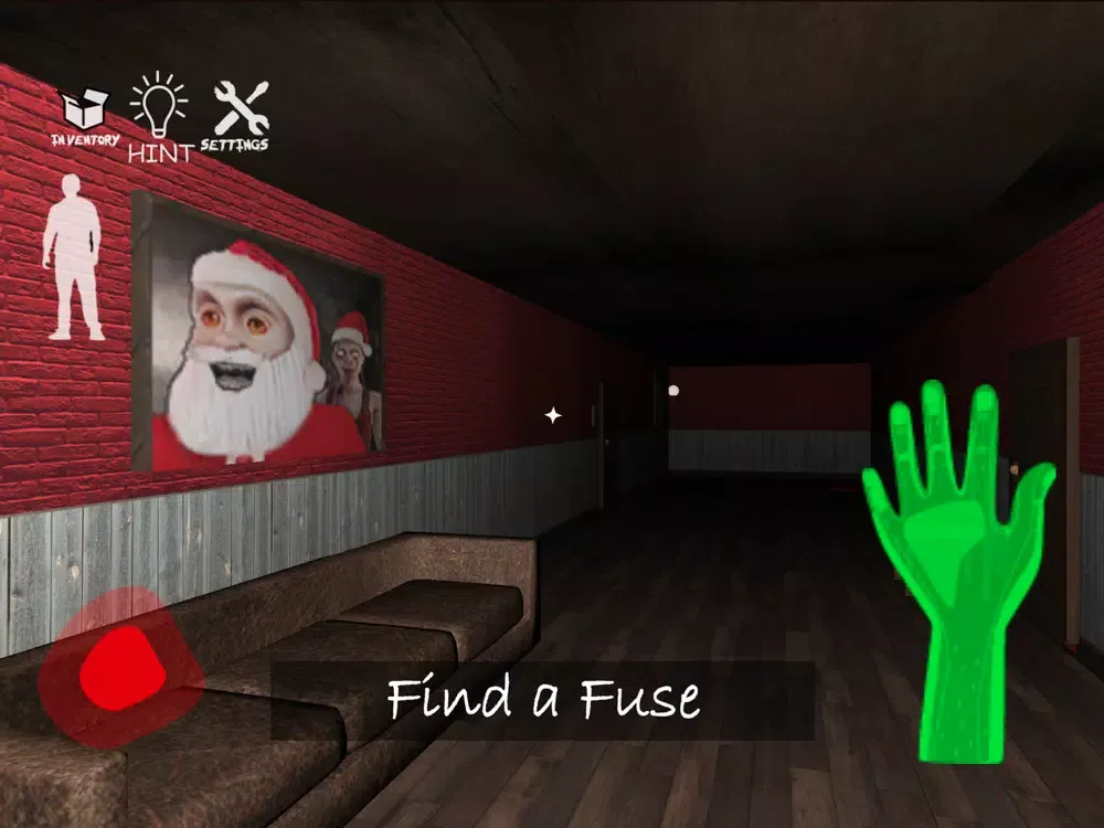Tangkapan layar Evil Granny Santa mods iPad 