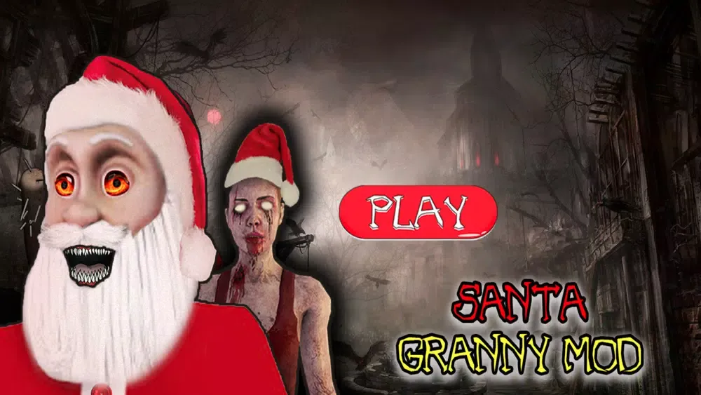 Tangkapan layar Evil Granny Santa mods