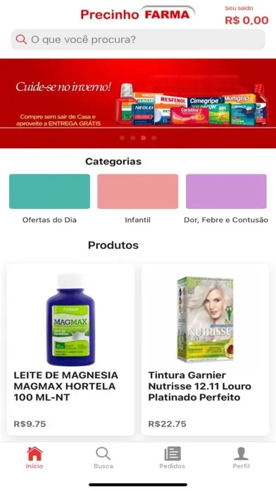 Capturas de tela do PRECINHO FARMA
