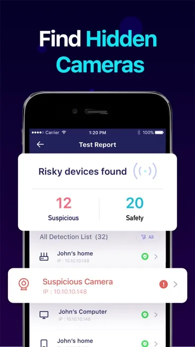 Screenshot di Hidden Camera Detector:Spy Cam