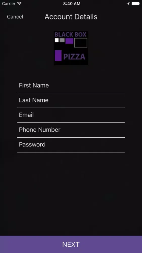 Captures d'écran de Black Box Pizza Australia