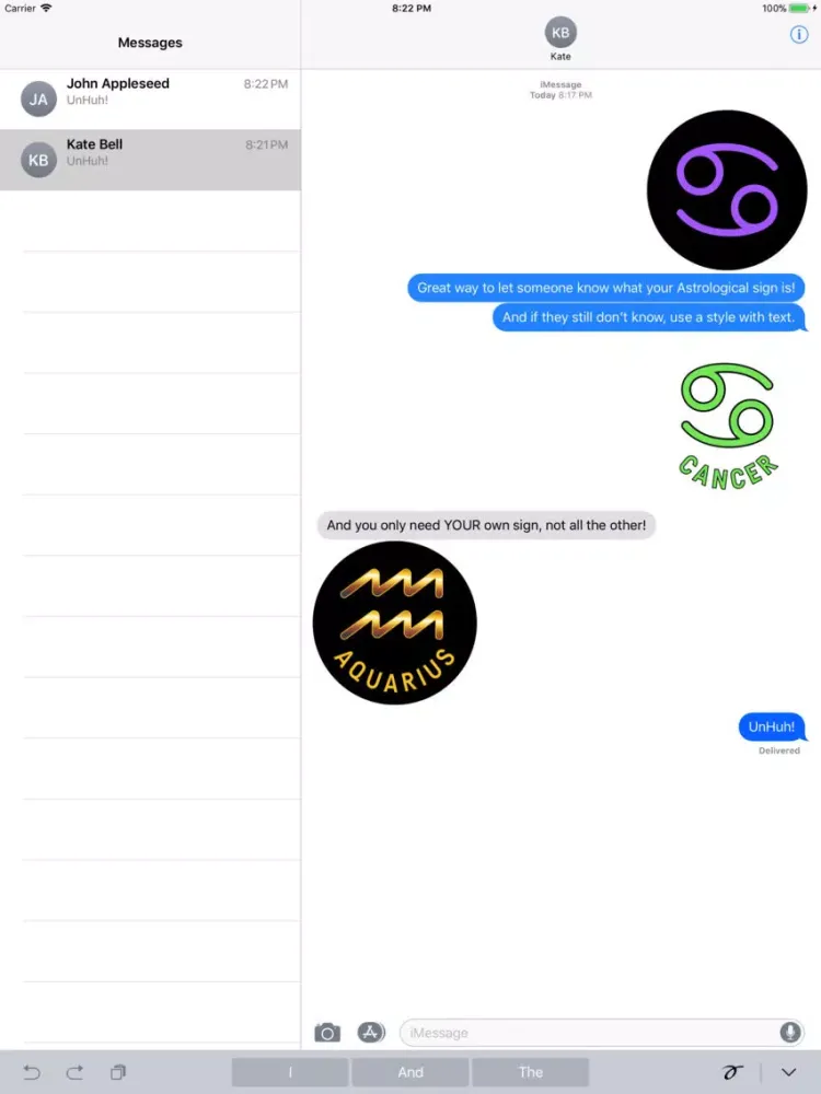 تصاویر CANCER Stickers iPad 