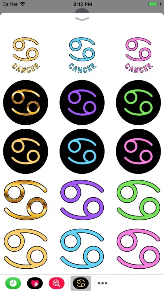 تصاویر CANCER Stickers