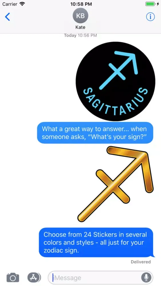 Tangkapan skrin SAGITTARIUS Stickers