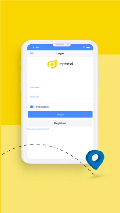 Tangkapan layar DpTaxi Vicenza