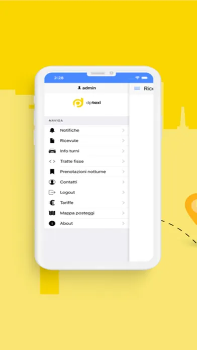 Tangkapan layar DpTaxi Vicenza