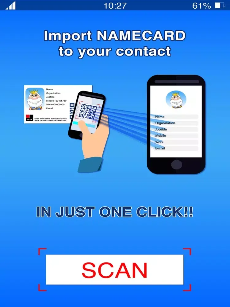 Capturas de tela do Contact Input Scan iPad 