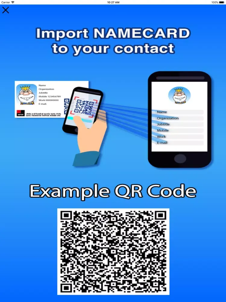 Capturas de tela do Contact Input Scan iPad 