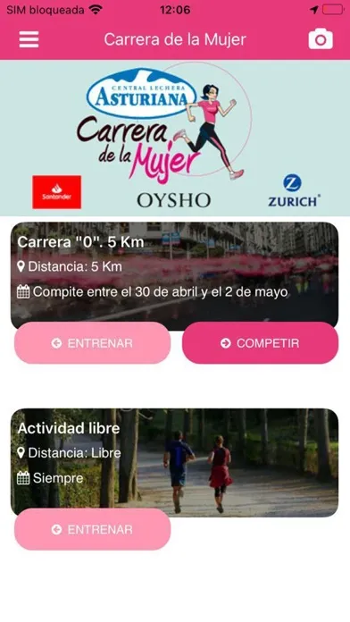 Ảnh chụp màn hình của Carrera de la Mujer