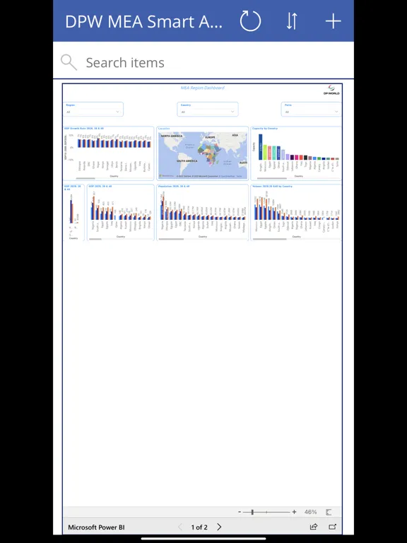 DPW MEA Smart App iPad  スクリーンショット