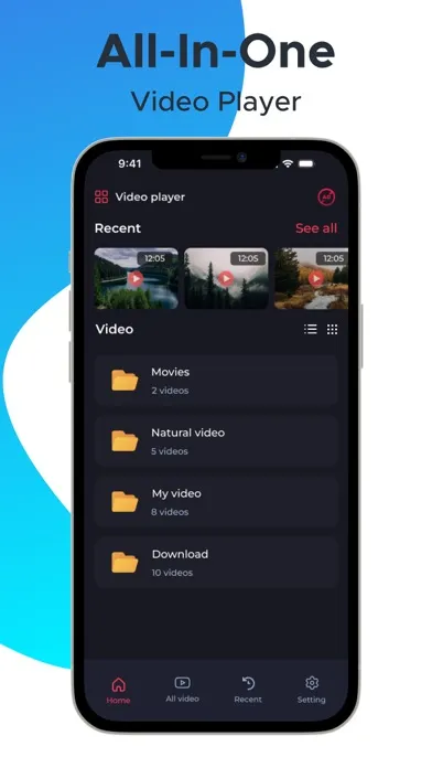 Captures d'écran de Video Player - All Format