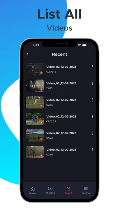 Captures d'écran de Video Player - All Format