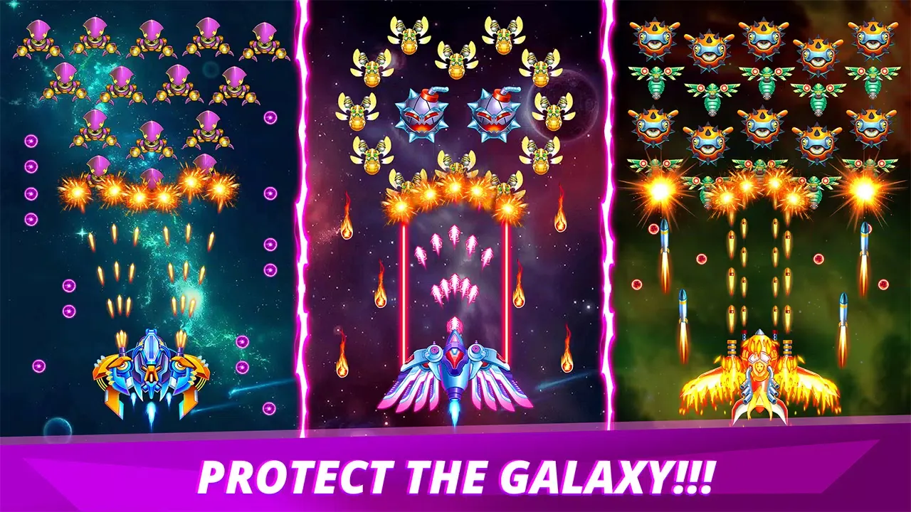 Tangkapan skrin Galactic Squad: Arcade Shooter