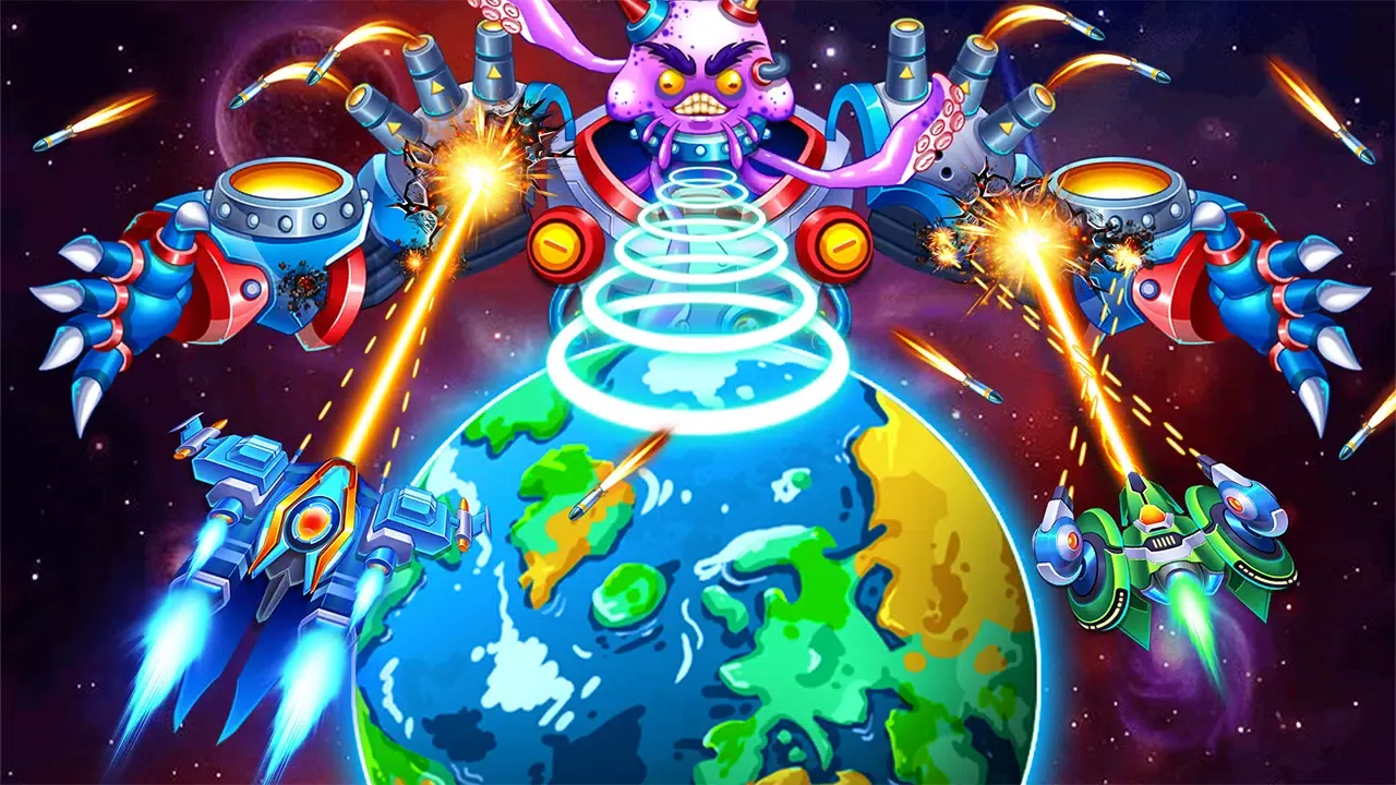 Tangkapan skrin Galactic Squad: Arcade Shooter