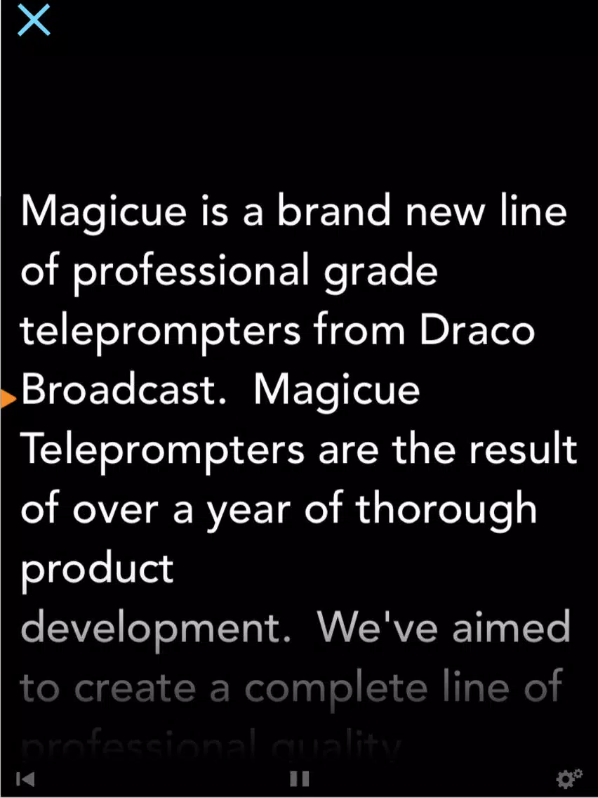 Ảnh chụp màn hình của Magicue iPad 