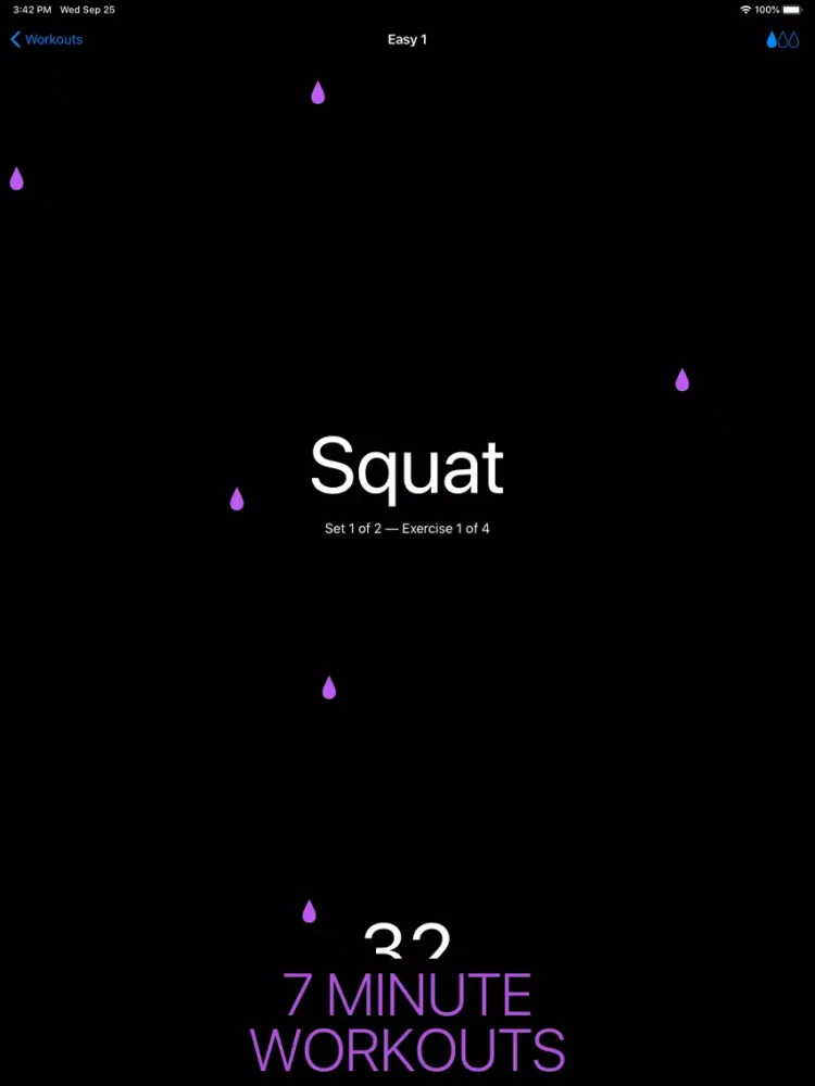 Tangkapan layar MyWorkout Weight Loss Home Gym iPad 