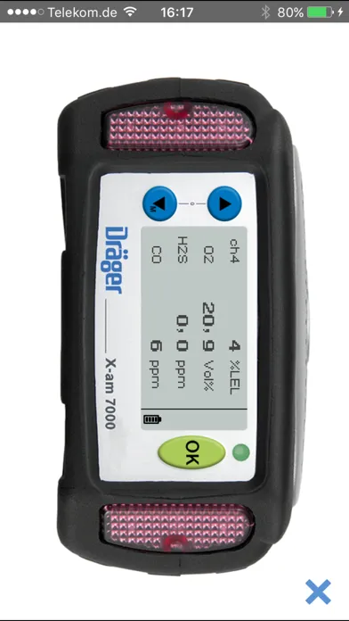 Capturas de tela do Dräger Gas Detection Training