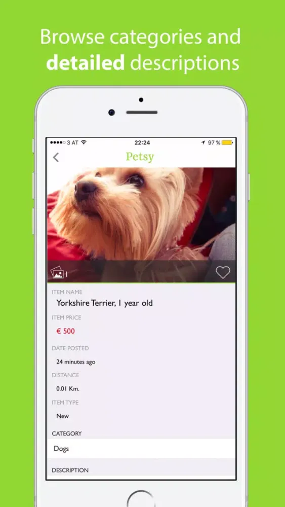 Captures d'écran de Petsy Marketplace