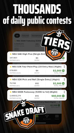 DraftKings Fantasy Sports应用截图