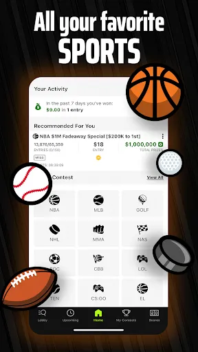 DraftKings Fantasy Sports应用截图
