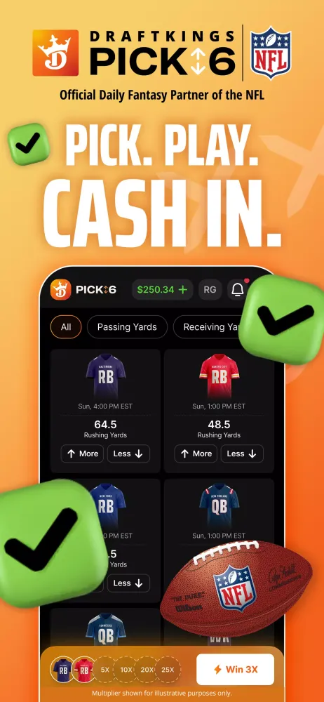 DraftKings Pick6: Fantasy Game应用截图
