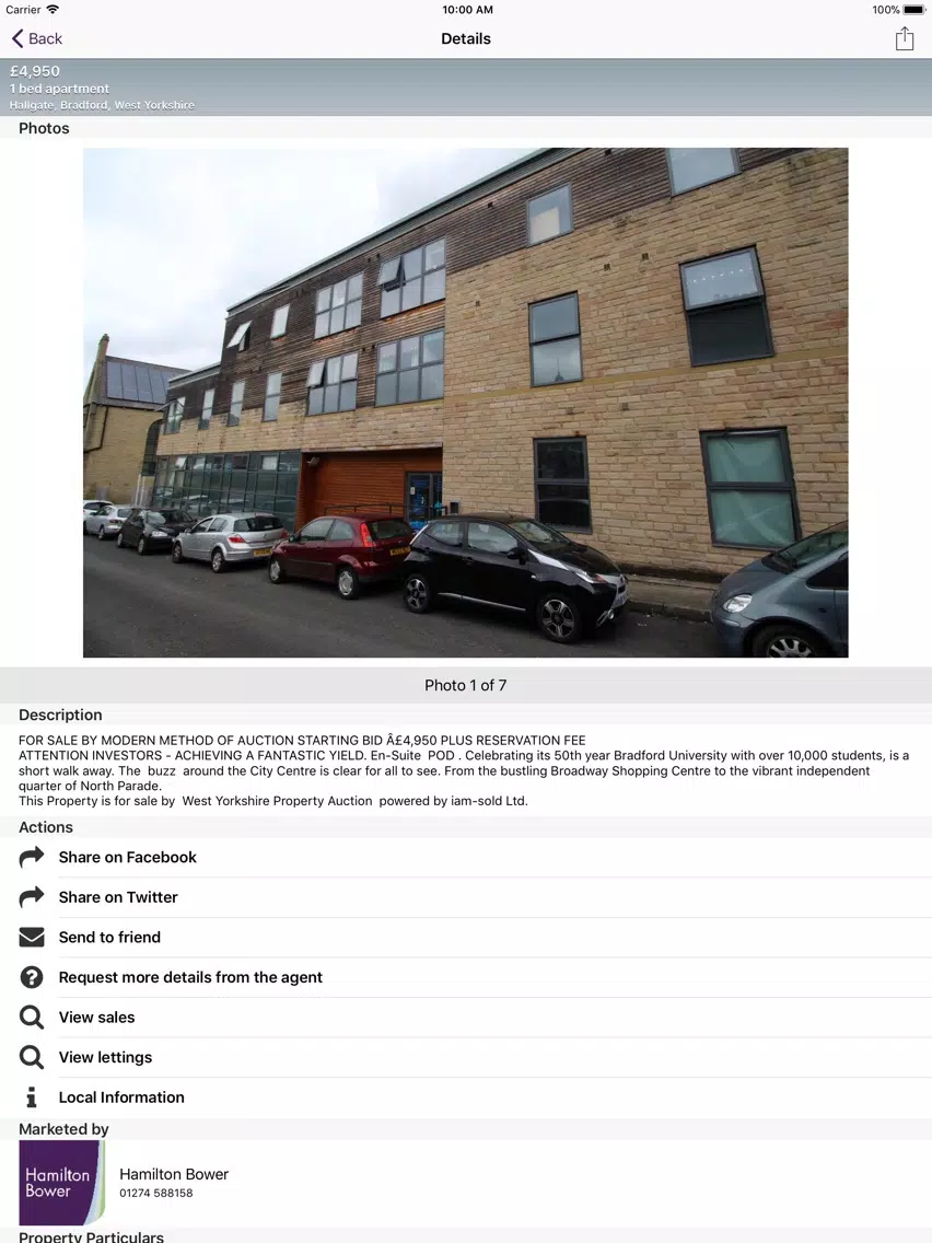 Hamilton Bower iPad 应用截图