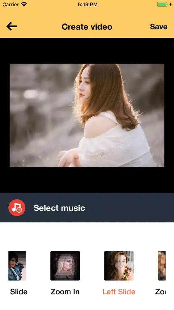 Captures d'écran de Video status song