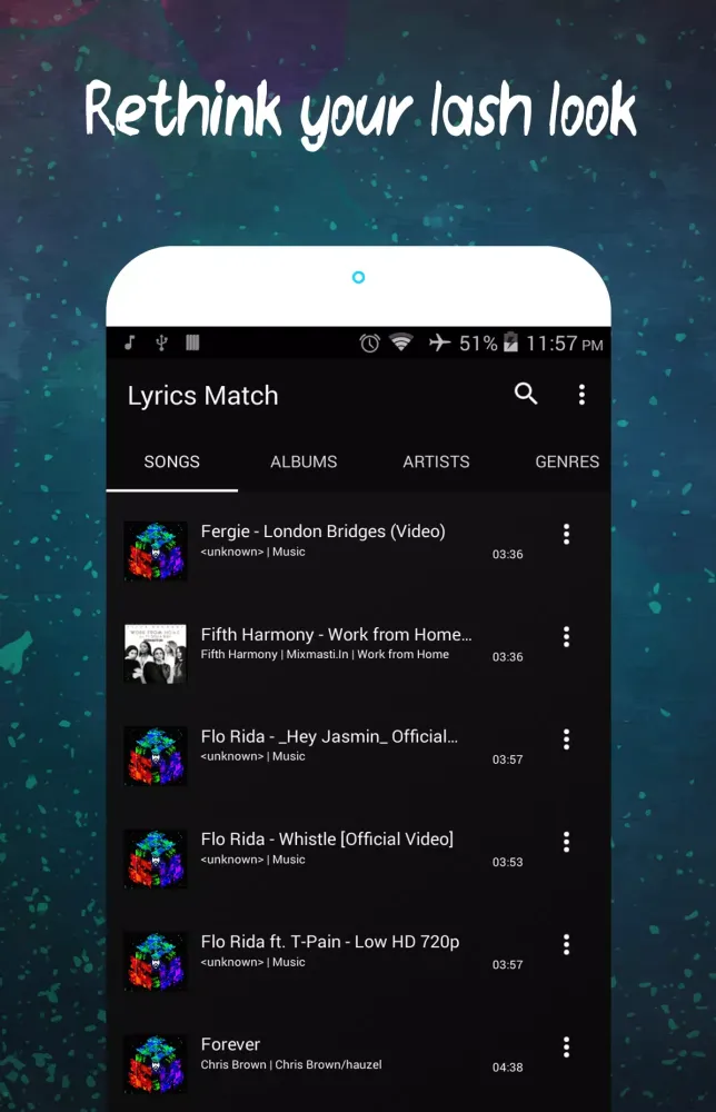 Capturas de pantalla de Lyrics Match Pro