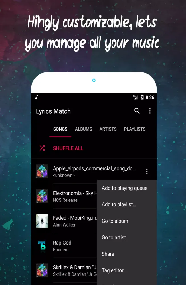 Capturas de pantalla de Lyrics Match Pro