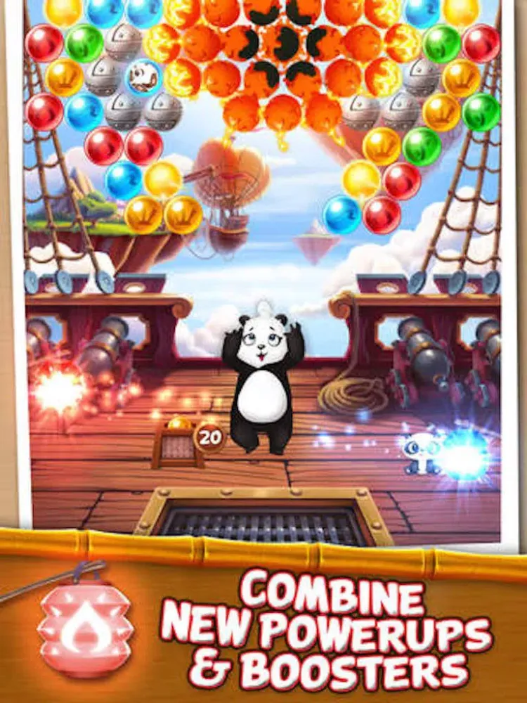 Bubble Shooter - rescue the panda iPad  स्क्रीनशॉट