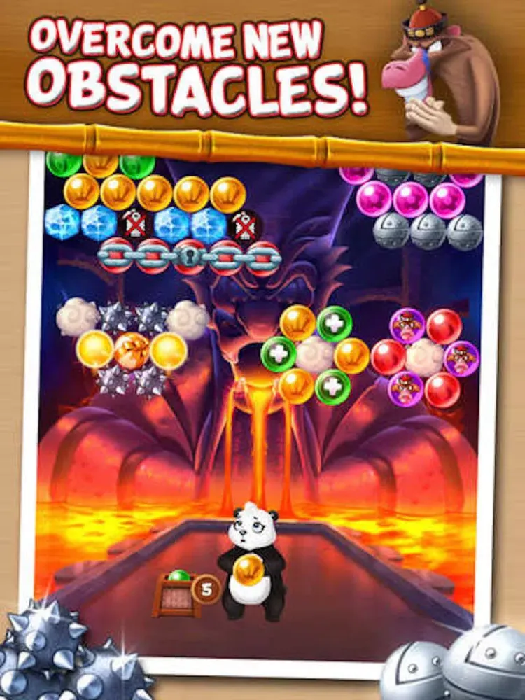 Bubble Shooter - rescue the panda iPad  स्क्रीनशॉट