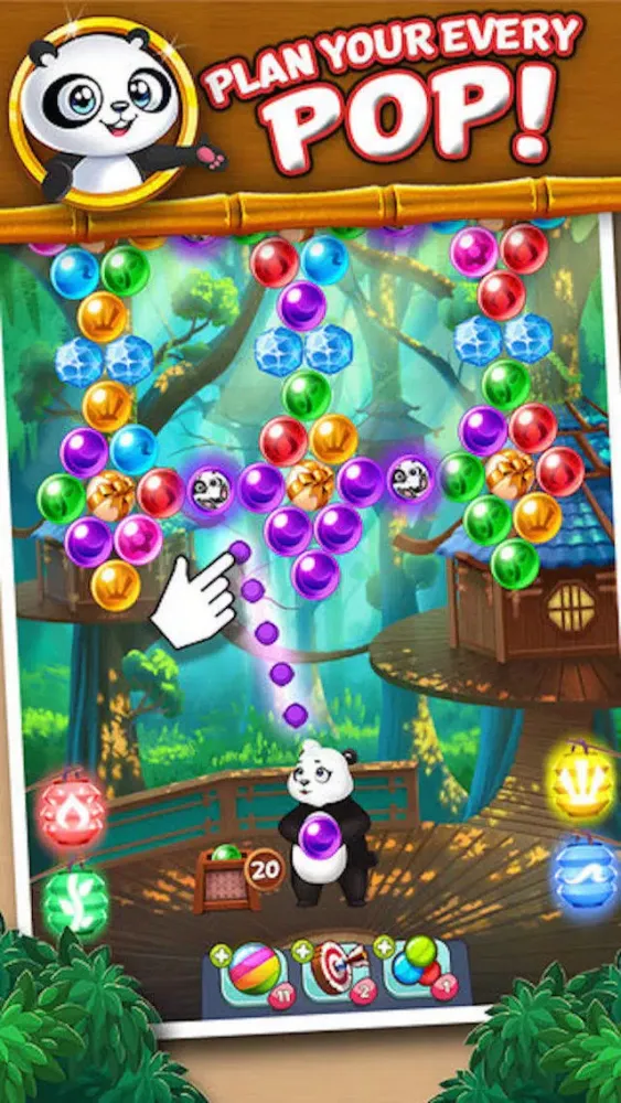 Bubble Shooter - rescue the panda स्क्रीनशॉट